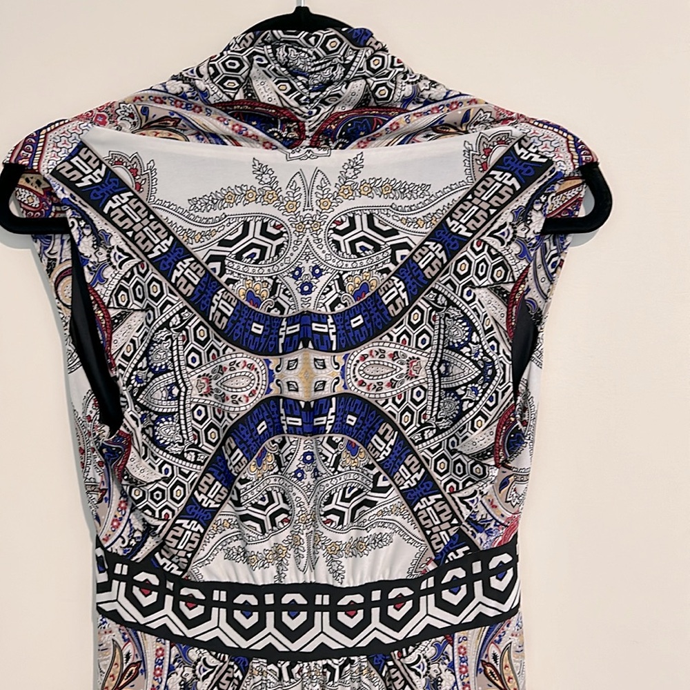 Chicos Maxi Paisley Dress Sz0 - Picture 4 of 6